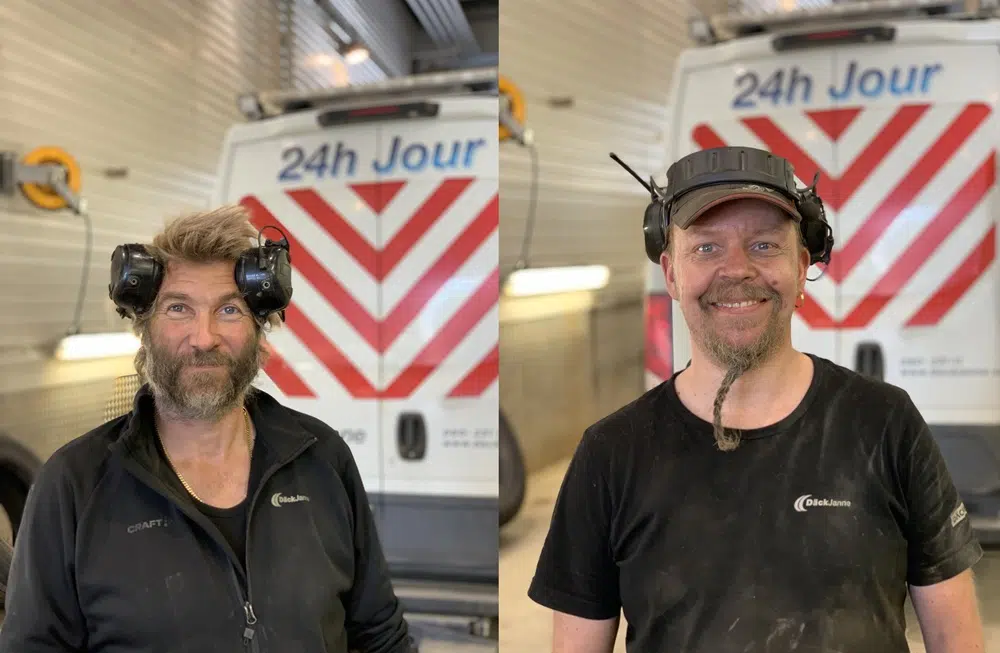 Krister och Lars på DäckJanne i Umeå